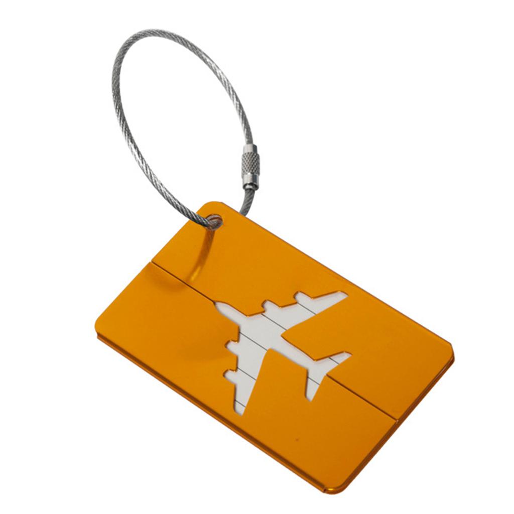 Suitcase Tags Luggage Tag Baggage Backpack Tags with Metal Loop Name ID Address Card Baggage Identifier Travel Accessory