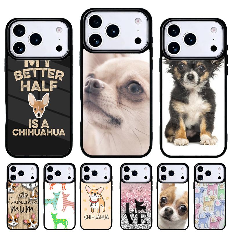 Чихуахуа Милая Собака Щенок коллаж Чехол для Телефона для iPhone 17 16 15 14 13 Pro Max Задняя Крышка для 12 11 Pro Coque