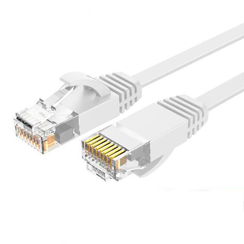 Плоский гигабитный кабель Ethernet категории 6 - Высокоскоростной неэкранированный из чистой меди для домашнего широкополосного доступа