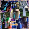 Giant 8.2ft Inflatable Ghost Halloween Decor RGB LED Dimming Outdoor Specter Blow Up Display Weatherproof Haunt