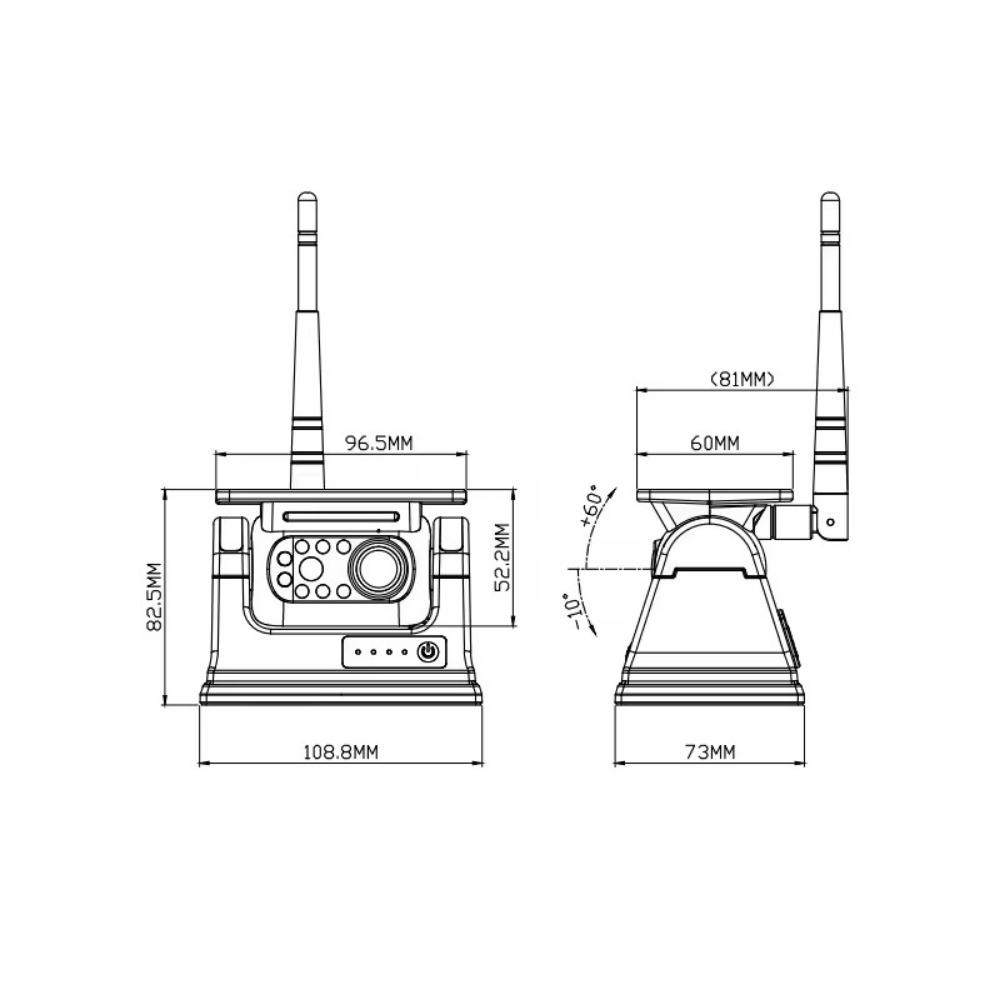 Цифровой беспроводной 7-дюймовый DVR с четырьмя мониторами, циклическая запись видео, солнечные магнитные камеры заднего вида для каравана