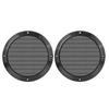 Speaker Grille Glossy Audio Speaker Cover Mesh Subwoofer Grille Protector Metal Black 2 Pack 6.5 Inch