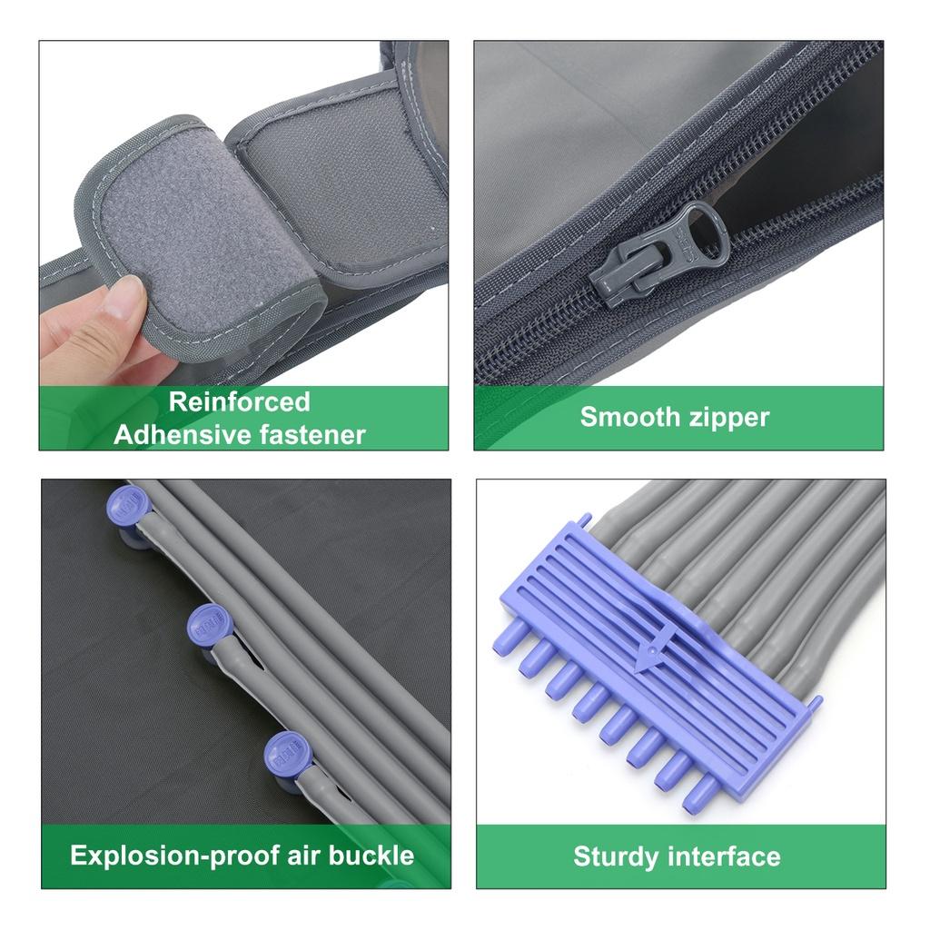 Электрический прессотерапия, воздушный компрессионный массажер для ног, ног, вибрация, инфракрасная терапия, пневматический массажер для талии, пневматическая воздушная волна, давление