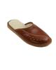 Men's Insulated Slippers, Light Brown Men's Indoor Slippers, Silent Running 44