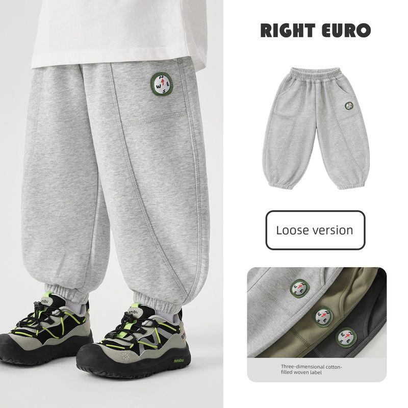 Right European Style Boys' Pants Children's Casual Sports Long Pants 2026 New Children's Clothing Baby Spring and Autumn Versatile Sweatpants