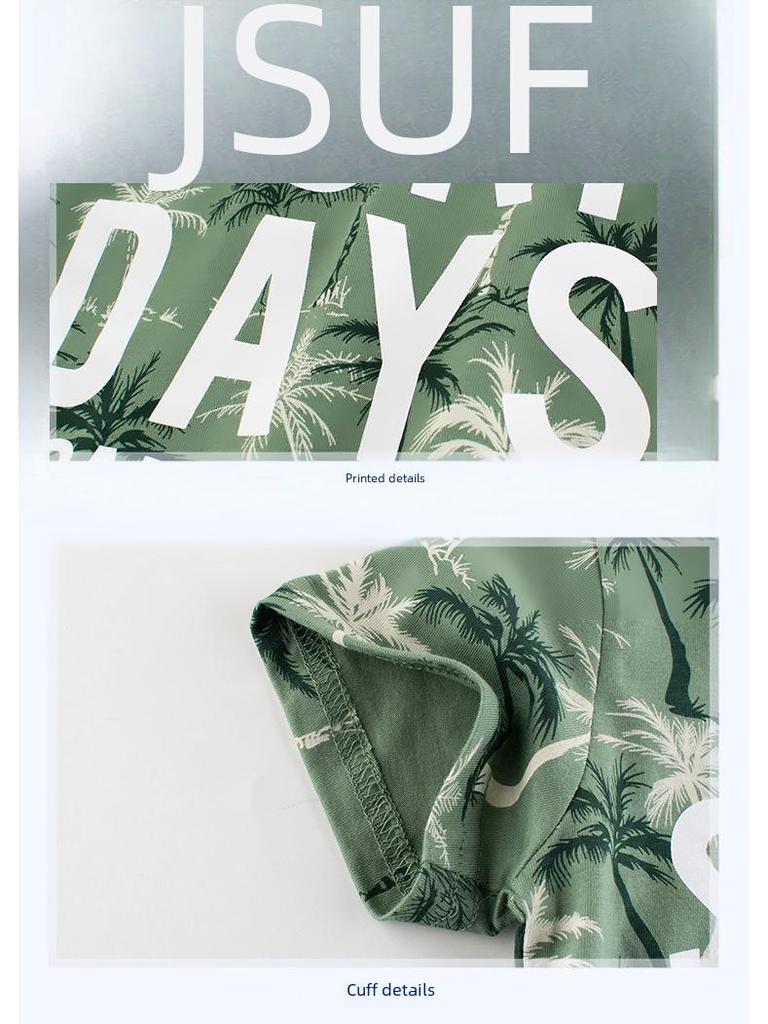 2025 Summer New Korean Boys' Short-Sleeve T-Shirt - Kids & Baby Tops