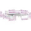 Solid Wood Bed without Mattress White 180x200 cm Pine Wood