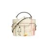 Coach Basquiat Collaboration Kay 20 Graffiti Print Leather Box Bag Women handbags Wheat C5655-IMOQY