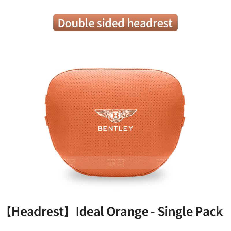For Bentley Continental GT MULLINER Bentayga Flying Hurtling Spurlogo Car Headrest Neck Support Lumbar Cushion Soft Neck Pillow MY5