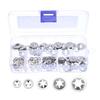 200pcs Internal Tooth Star Lock Washer Set, M2, M2.5, M3, M4, M5, Quick Speed ??Locking Washers, 304 Stainless Steel Star Lock Push Nuts