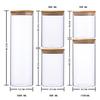 Food Storage Containers Conservation In Borosilicate Glass with Airtight Lid (Pack of 5)