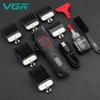 VGR V-016 Электрическая машинка для стрижки волос Металлический рельефный корпус Триммер для волос на теле 7000 об/мин со светодиодным интеллектуальным цифровым дисплеем Домашняя бритва Безопасная и дружелюбная к коже
