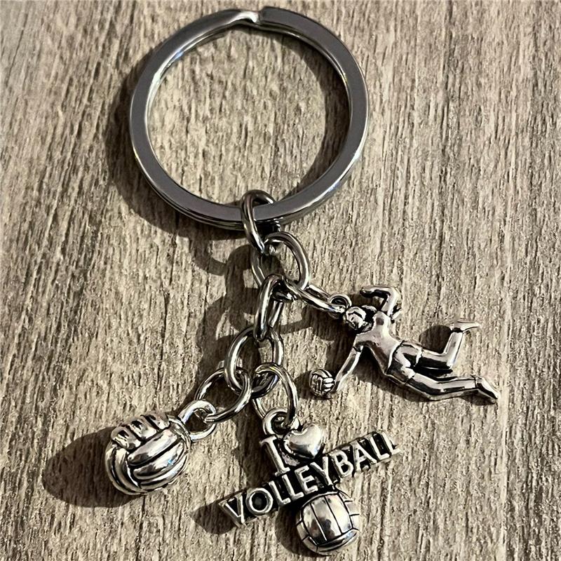 Creative Volleyball Player Key Chain Volleyball Girls Pendant Key Ring for Women Volleyball Keychain Jewelry Gift