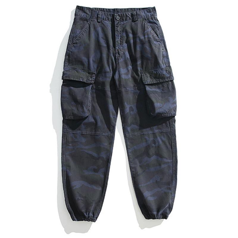 Мужской камуфляжный комбинезон, повседневные свободные леггинсы, модные брюки, мужская спортивная одежда высокого класса
