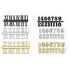 3pcs Clock Numerals Kit Arabic and Roman Number Hands Quartz DIY Digital Clock
