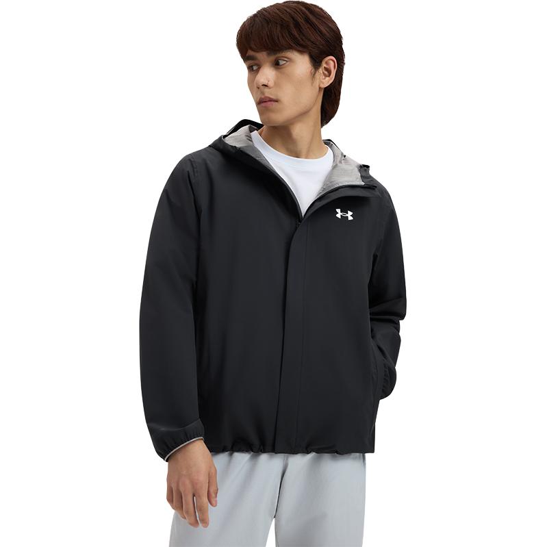Under Armour Мужские водонепроницаемые куртки и пальто Ua Stormproof Cloudstrike Черный 1376066-003