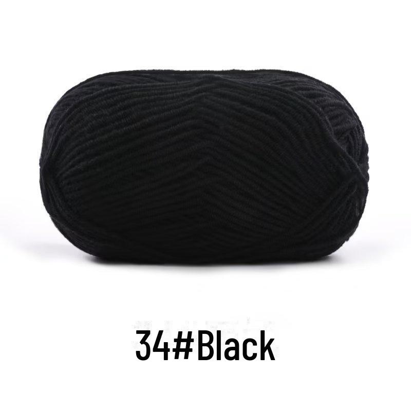 4-х ниточная пряжа из гребенного хлопка для кукол ручной работы, 40 г молочного хлопка, набор материалов для кукол своими руками