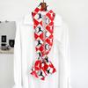 Ladies' Versatile Trendy Simulation Silk Long Strip Print New Binding Bag Travel Sunscreen Party Beach Scarf