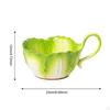 Cabbage Ceramic Bowl Noodle Multifunction Dinnerware Serving Bowls Salad Soup for Tabletop