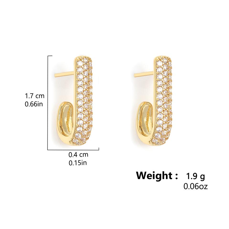 Серьги High-End в стиле хип-хоп с полым дизайном и бриллиантами, не выцветают, простые серьги-кольца для женщин