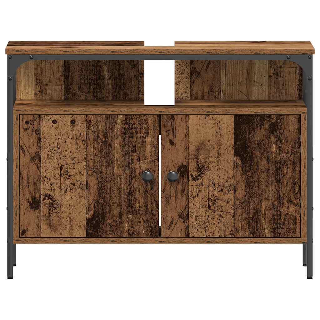 Washbasin Cabinet Reclaimed Wood Look 80 x 30 x 60 cm Engineered Wood