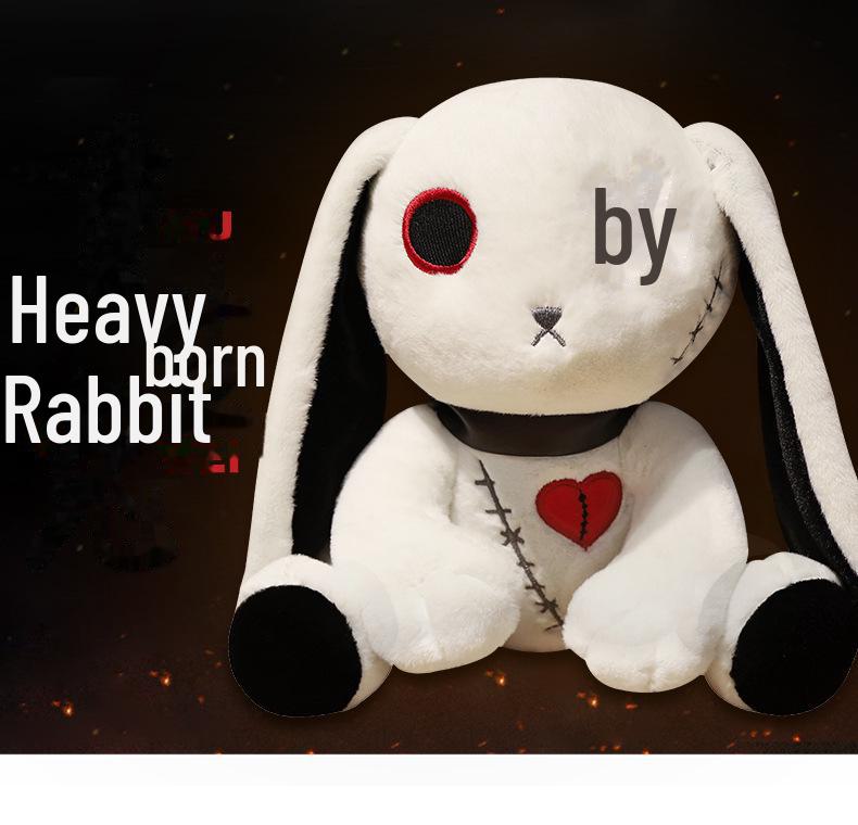 Креативная плюшевая игрушка Dark Rabbit - забавная кукла-реборн, вдохновленная мультфильмами