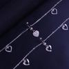 Stonefans Fashion Sexy Piercing Heart Belly Navel Nail Ring Jewelry Rhinestone Glitter Love Pendant Waist Chain Belt for Women