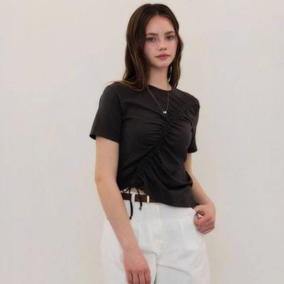 Cc CollecT Волна Сборка Шнурок Деталь Футболка C262psm334