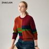 Zhaojun Women's 100% Cashmere Round Neck Sweater