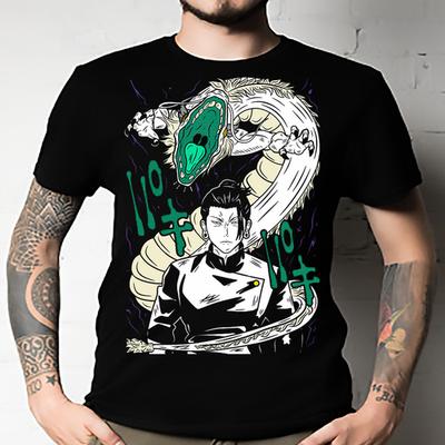 Geto Suguru Short Sleeve Jujutsu Kaisen Gojo Anime Shirt T-shirt Unisex All Size