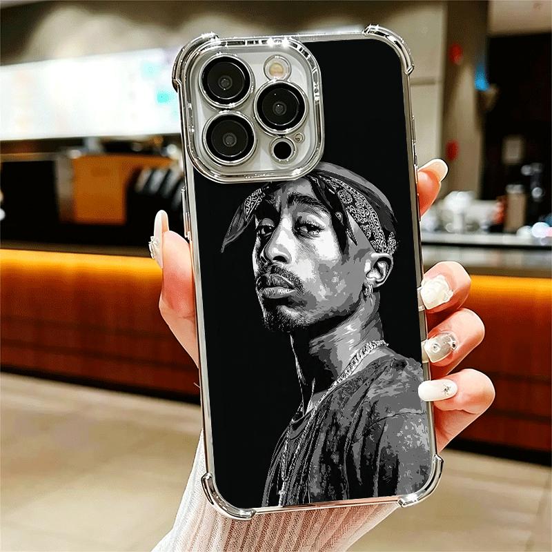 Рэпер 2pac Певец Тупак Мягкий Чехол Для Телефона Для iPhone 15 16 17 Air 14 Pro Max 16E Plus 13 12 Mini Покрытие Противоударный Fundas