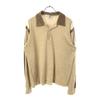 KENNINGTON 70s Long Sleeve Pile Ground Polo Shirt Beige Old Vintage Men's Used
