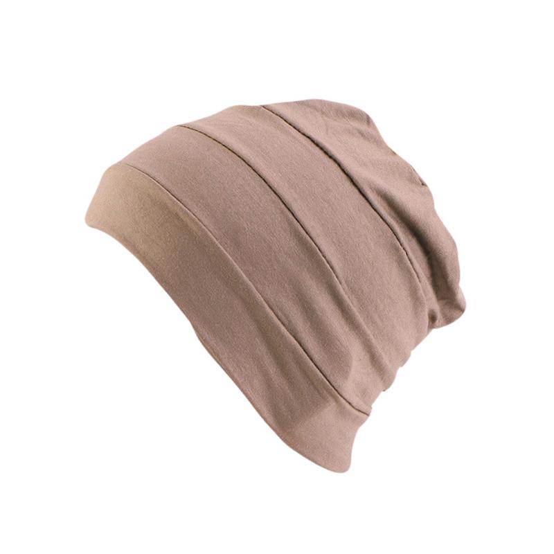 1Pc Muslim Stretch Hair Loss Head Scarf Wrap Cap Polyester Cancer Chemo Women Plain Turban Hat