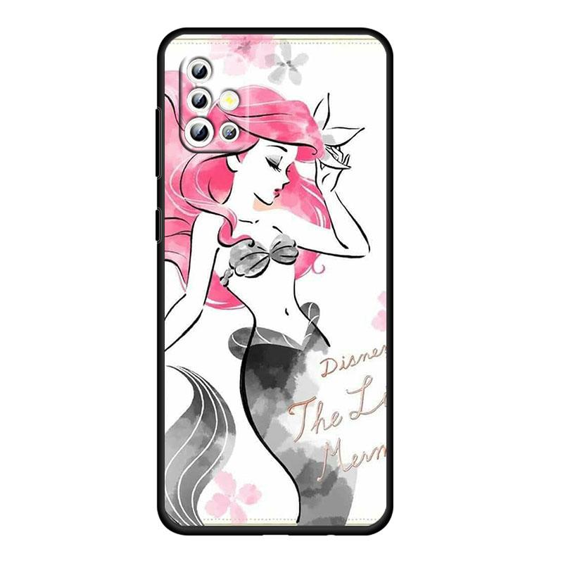 Мультфильм принцесса для Samsung Galaxy A73 A54 A52S A72 A71 A52 A51 A22 A32 A21S 4G 5G силиконовый мягкий черный чехол для телефона