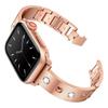 Watchband Diamond Metal Strap for Apple Watch Ultra 49mm Band Correa 38/40mm 42mm 44mm Iwatch Series 9 8 7 6 SE 5 41mm 45mm Bracelet Woman