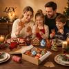 Interactive Baking Tools Christmas Cookie Cutter, Push Type Integrated Mold, Plastic Tree Pastry Molds Clay Decorating Tool for Holiday Kitchen