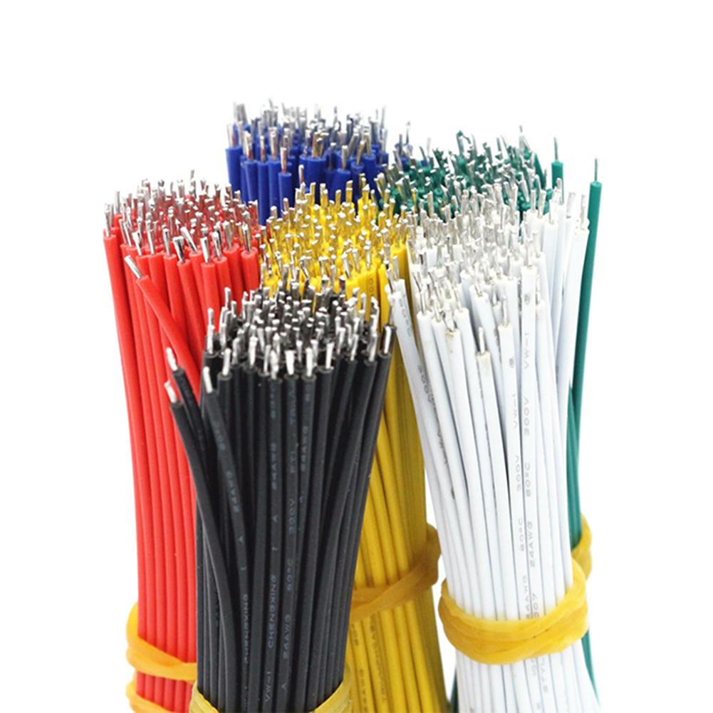 100pcs/lot 20cm Tin Plated Breadboard PCB Solder Cable Copper Fly Jumper Wire