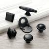 Black Kitchen Door Pulls Wardrobe Cupboard Knobs Drawer Pulls Furniture Hardware Cabinet Handles