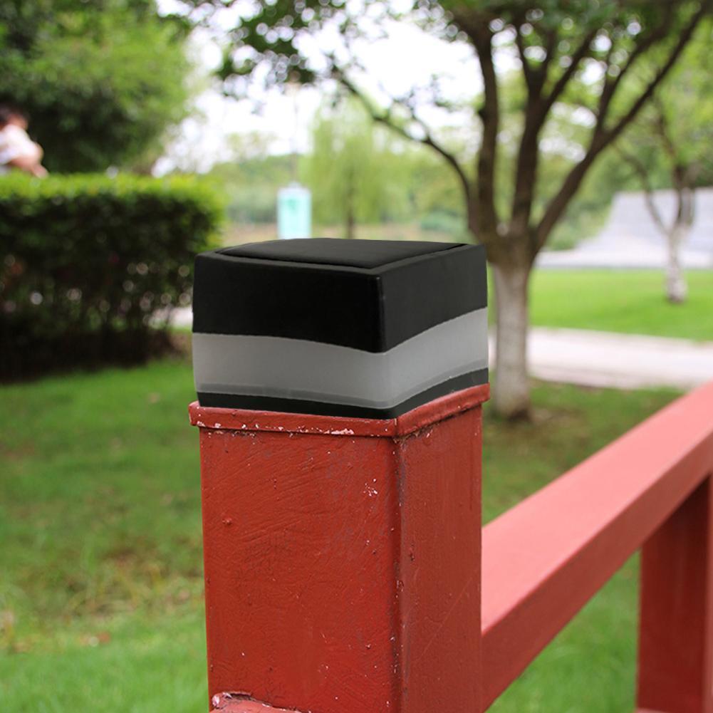 LED Solar Fence Street Lamp Easy Installation Waterproof Pillar Light Rechargeable Battery Lawn Walkway Lighting for Home Garden