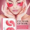 Комбинированный набор маски для глаз Rose и маски для губ для увлажнения глаз и ухода за губами