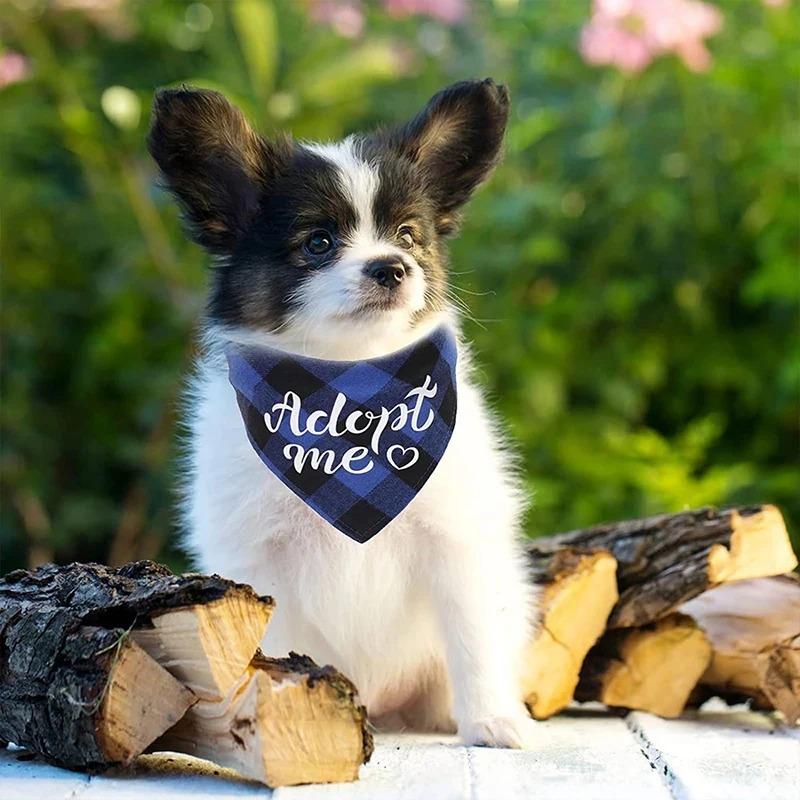 Банданы для собак Adopt Me, регулируемые нагрудники для собак, шарфы для кошек и домашних животных, аксессуары