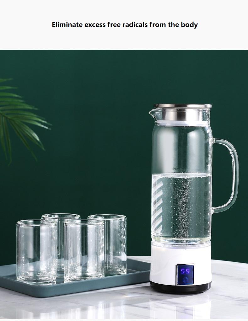 Перезаряжаемый генератор водорода, фильтр для воды, обогащенная водородом, портативная бутылка, ионизатор, чайник Pure H2 с 4 чашками
