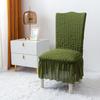 3D Bubble Lace Chair Cover Universal Stretchable Full Coverage Dining Chair Slipcover