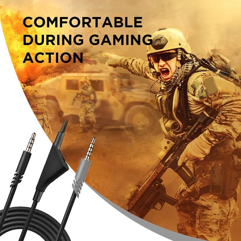 Аудиокабель для наушников с регулятором громкости для Astro A10 A40 A30, игровые гарнитуры, аксессуары