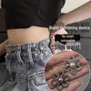 Adjustable Alloy Waist Buckle - Seamless Detachable Pants Tightening Accessory