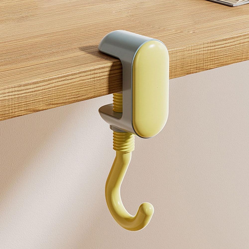 Cute Cartoon Desk Edge Hook Adjustable Dopamine Desktop Bag Hooks Strong Load-Bearing Gaming Headset Desk Hanger Key Hooks