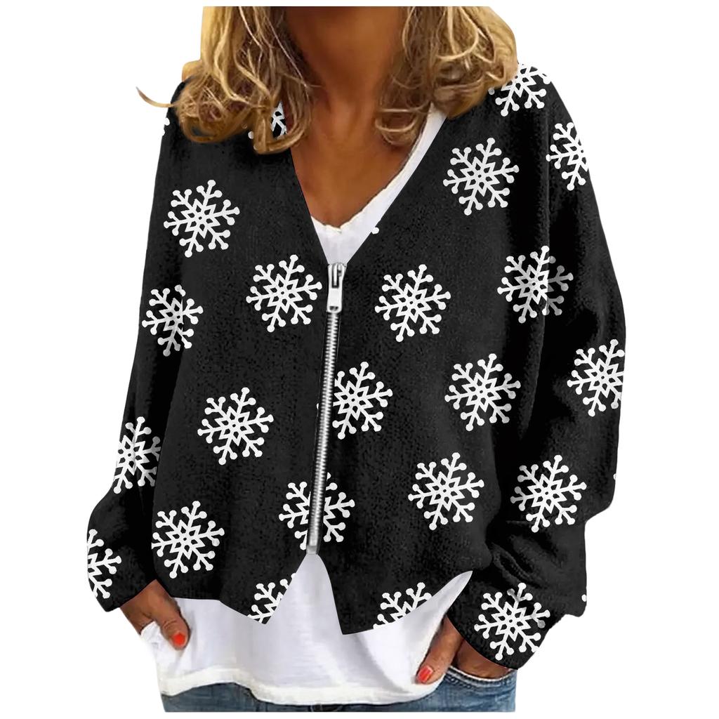 Womens Zip Up Sweaters Sweatshirts Long Sleeve Oversized Jackets Soft Casual Loose Tunic Tops