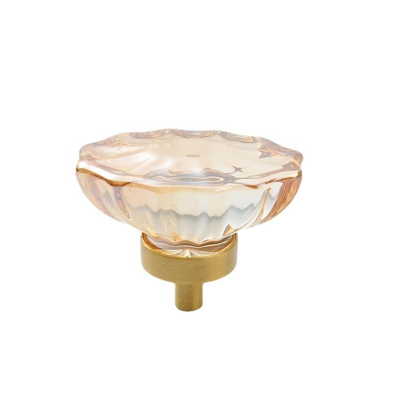 Light Luxury Drawer Crystal Handle Bedside Cabinet Door Handle Crystal Pigeon Egg Porch Cabinet Door Handle