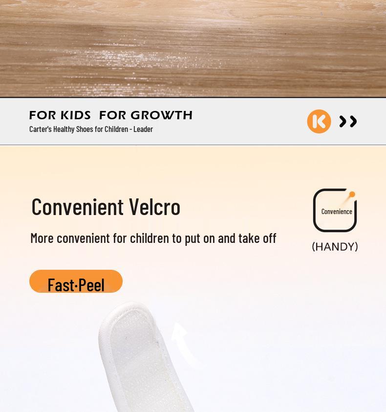 Carter Rabbit Boys' Color Block Canvas Shoes 2026 - White Spring Casuals (X5CG022)