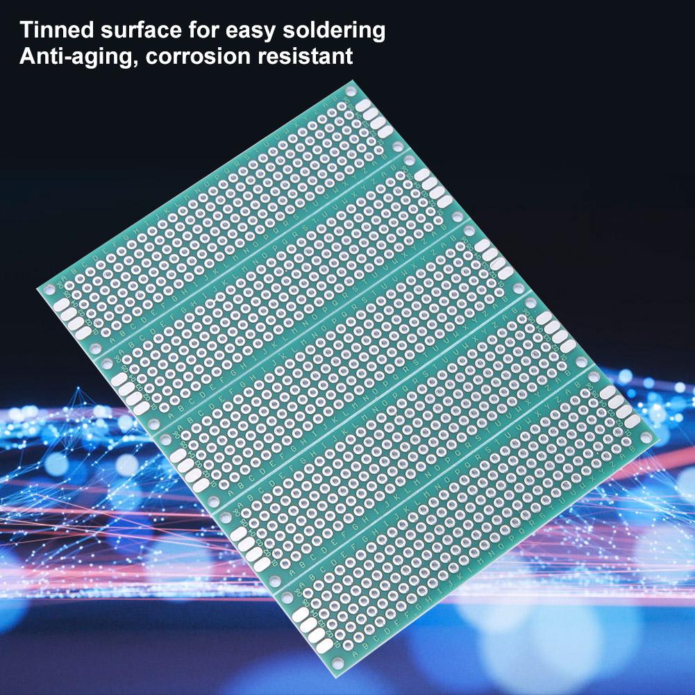 10 шт. 2x8 см двухсторонняя прототипная печатная плата луженая универсальная плата